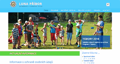 Desktop Screenshot of lunapribor.cz